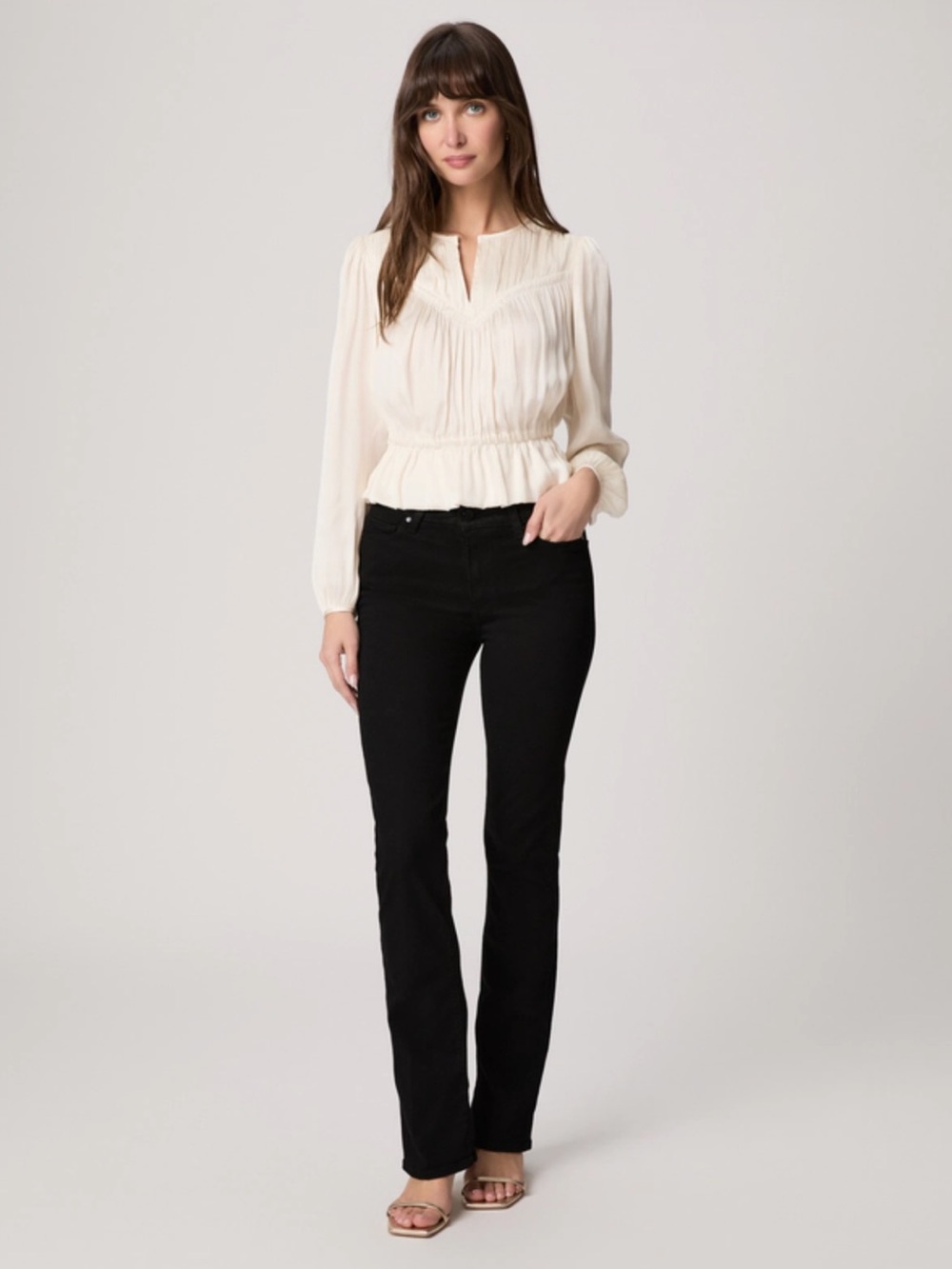 NEW Paige black shadow jeans transcend tech flawless fit 32” inseam new with tag